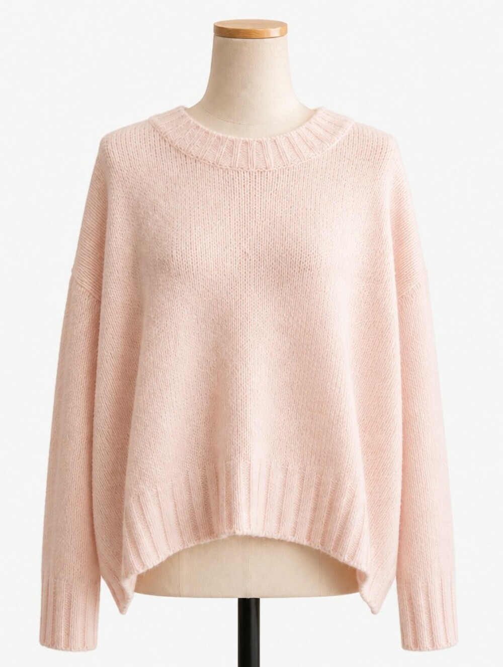 Lou & Grey Soft Cozy Chunky Sweater Pink Textured Waffle Knit Boxy Fit • SMALL - Picture 3 of 12